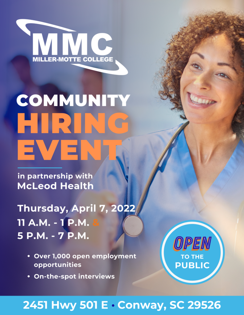 MillerMotte Conway Community Hiring Event MillerMotte College